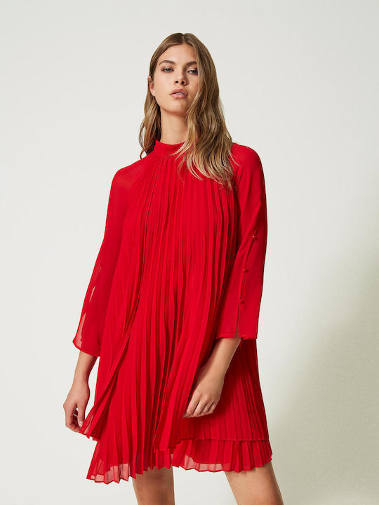 Twinset Mini Φόρεμα GERANIUM RED