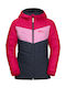 Waterproof Kids' Casual Jacket Long with Hood Pink Dahlia