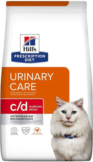Hill's Prescription Diet Urinary Stress C/D Dry Food Diet for Adult Cats with Sensitive Urinary with Chicken 1.5kg
