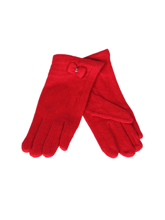 Women's Woolen Gloves Red