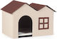 Bizzotto Hundehaus Stoff Beige 58x41x40cm