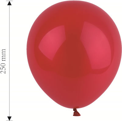 Set of 100 Balloons Latex Red