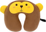 Swiss Drive Baby Travel Pillow Brown Μαϊμουδάκι