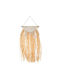 Iliadis Macrame Hanging Handmade Beige Wall Decor Fabric 60x30cm