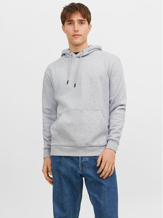 Jack & Jones Men's Sweatshirt with Hood GRI