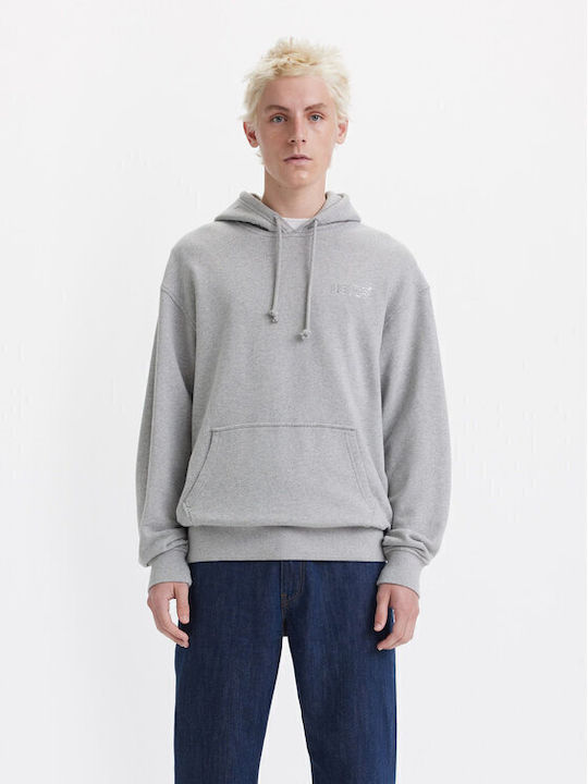 Levi's Graphic Φούτερ με Κουκούλα Γκρι