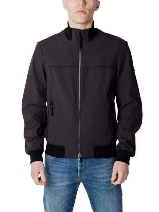 Peuterey Herren Winter Jacke Lässig Blau