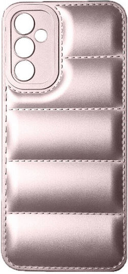 Puffer Back Cover Synthetic Leather Rose Gold (Galaxy A34)