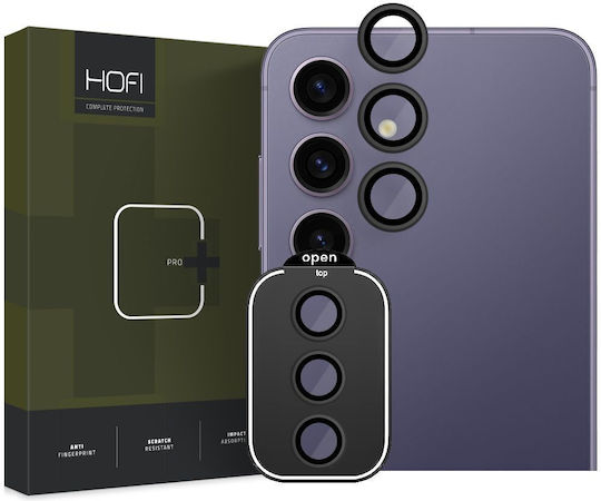 Hofi Camring Pro+ Προστασία Κάμερας Tempered Glass Μαύρο για το Galaxy S24 FE / S24+
