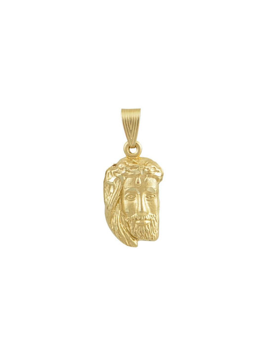 Pendant Kids Talisman with Jesus Christ from Gold 9K N0013AY.K9