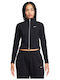 Dri-Fit Sportswear Damen Sweatshirt Kapuzen Schwarz