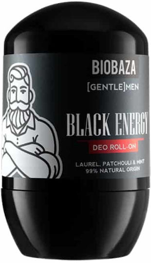 Biobaza Black Energy Deodorant sub formă de Roll-On Fără aluminiu 50ml