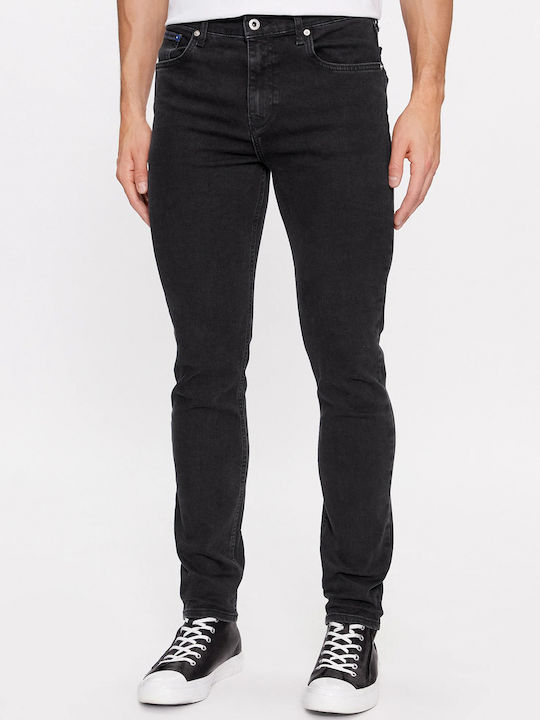 Karl Lagerfeld Men's Jeans Pants in Skinny Fit Washed Black