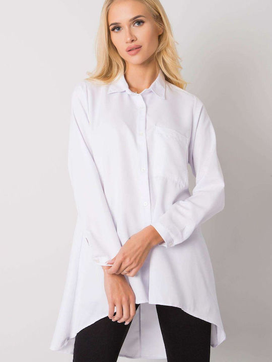 Ex Moda Women's Long Sleeve Shirt White