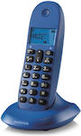 Motorola C1001 Cordless Phone with Greek Menu Blue