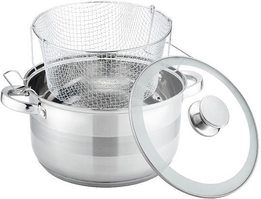 Cheffinger Stainless Steel Fryer Pot 6.5lt / 24cm
