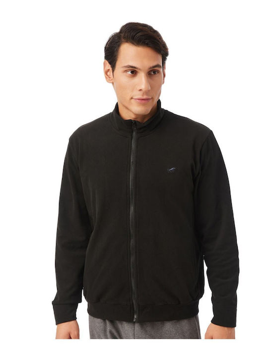 Ανδρική Ζακέτα Fleece Μαύρο