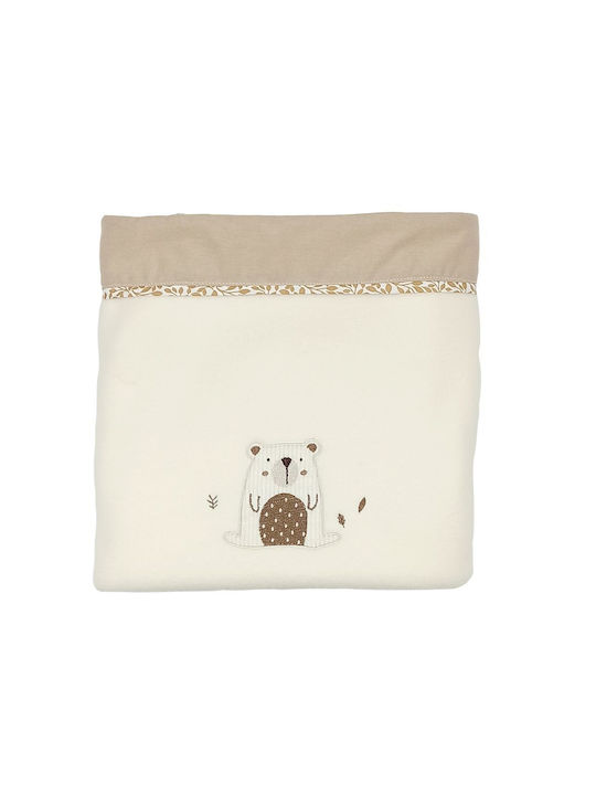 Baby Star Κουβέρτα Αγκαλιάς & Λίκνου Fleece Μπεζ 75x100εκ.