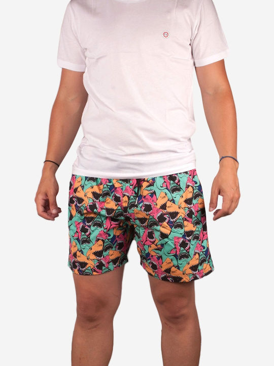 Moon Stone Men's Swimwear Shorts Multicolour