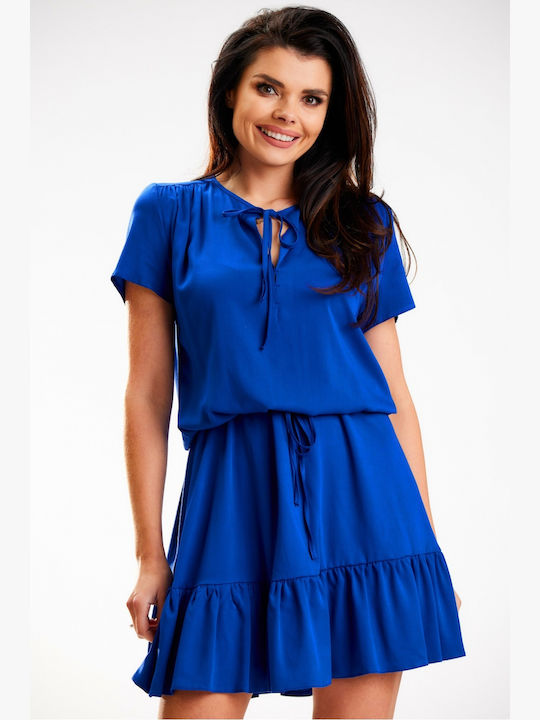 Awama Mini Dress Blue