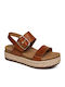 Leder Sandalen Tabac Braun