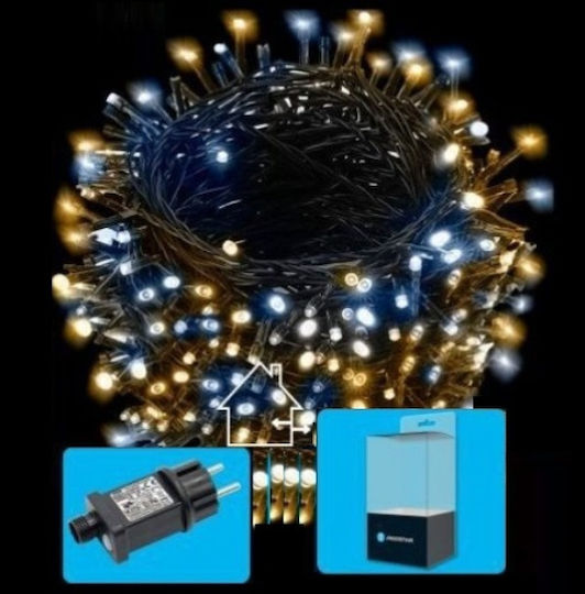 1000 Λαμπάκια LED 50μ. Θερμό Λευκό σε Σειρά