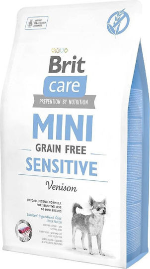 Brit Care Grain-free Sensitive 2kg Dry Food for Dogs Grain-Free & Gluten-Free with Meat, Deer, Chicken, Apple and Salmon