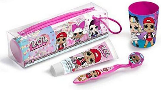 Cartoon Network Children's Oral Care Set with Children's Toothpaste and Toothbrush for 3+ Years 4 Pieces with Strawberry Flavor 75ml