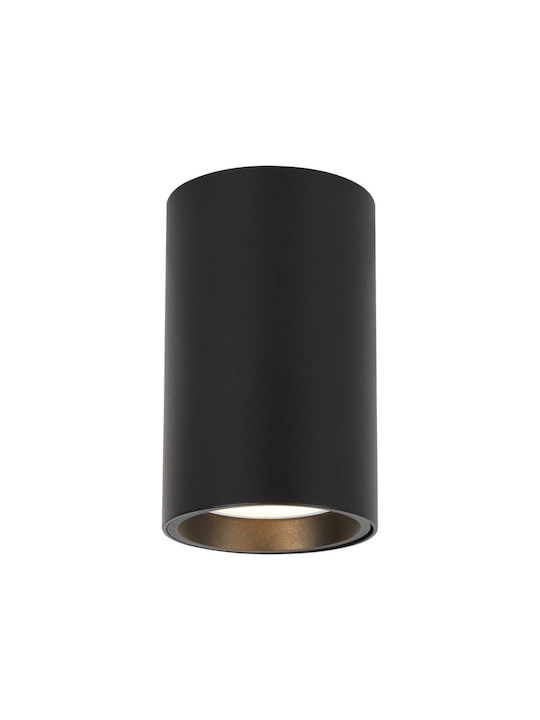 Eko Light Μονό Σποτ με Ντουί GU10 σε Μαύρο Χρώμα