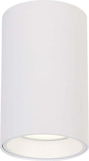 Eko Light Μονό Σποτ με Ντουί GU10 σε Λευκό Χρώμα