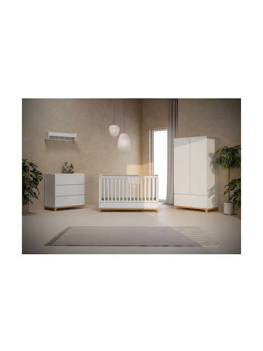 Casababy Zoom Σετ Βρεφικού Δωματίου με Κρεβάτι & Ντουλάπα Λευκό