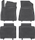 Rezaw Plast Set of Front and Rear Mats 4pcs Tray Type for Kia Niro 2022+ Black