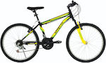 Affetto Power X3 26" Black/Yellow Mountain Bike with Speeds