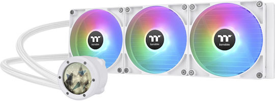 Thermaltake TH420 V2 Ultra Υδρόψυξη AIO CPU με 3 Ανεμιστήρες 140mm και ARGB Φωτισμό Λευκή