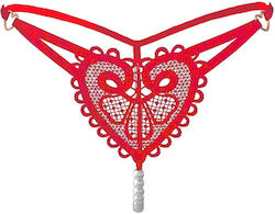 Heart Frauen Sexy Zeichenfolge Rot