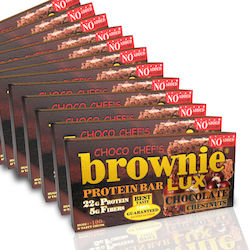Fit & Shape Choco Chef's Brownie Lux Μπάρες με 22gr Πρωτεΐνης & Γεύση Chestnut 12x100gr