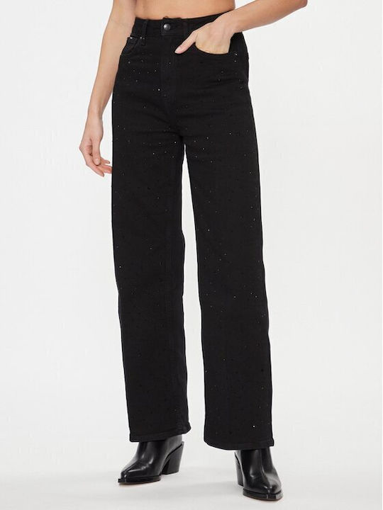 Pepe Jeans Дамско джинсово панталони с Релаксирана кройка Black