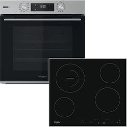 Whirlpool Άνω Πάγκου με Κεραμικές Εστίες Inox OMSK58HU1SX + AKT 8601 IX