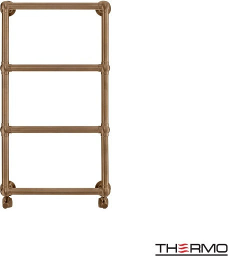 Thermo Adelphi Πετσετοκρεμάστρα Μπάνιου 876x494 Καφέ Χωρίς Διακόπτες