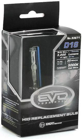 Evo Performance Λάμπα Αυτοκινήτου D1S Xenon 5000K Ψυχρό Λευκό 85V 35W 1τμχ