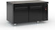 Inox Dobros Ψυγείο Πάγκος χωρίς Μοτέρ Υ87xΠ105xΒ60cm