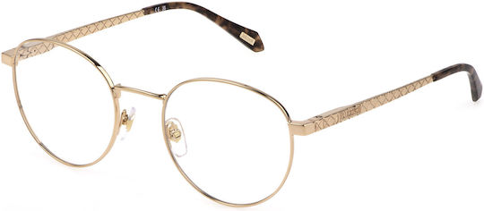 Just Cavalli Metal Eyeglass Frame Gold VJC017 08FC