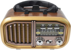Golon RX-BT618S Retro Handheld Rechargeable Brown