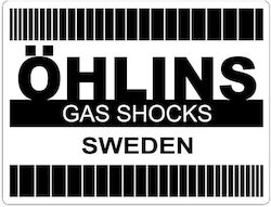 Ohlins Διακοσμητικό Αυτοκόλλητο Μαύρο Ohlins Διακοσμητικό Αυτοκόλλητο Μαύρο
