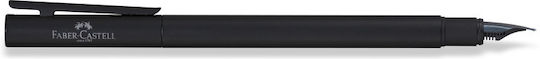 Faber-Castell Neoslim Писалка Fine Черна с Черно Мастило