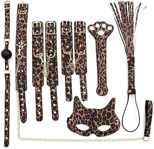 La Lolita Amsterdam Lee BDSM Accessories Erotic Binding Accessories Set in Black Colour 7 Pieces