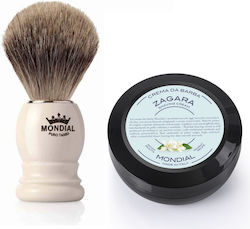 Mondial Since 1908 Shaving Brush with Badger Hair Bristles