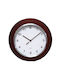 ForHome Wanduhr Hölzernes Braun 28x4cm