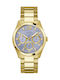 Guess Men's Watch 42mm Battery with Gold Metal Bracelet