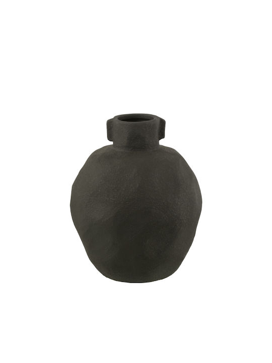 Decorative Vase Ceramic Black 22.5x27.5cm 1pcs